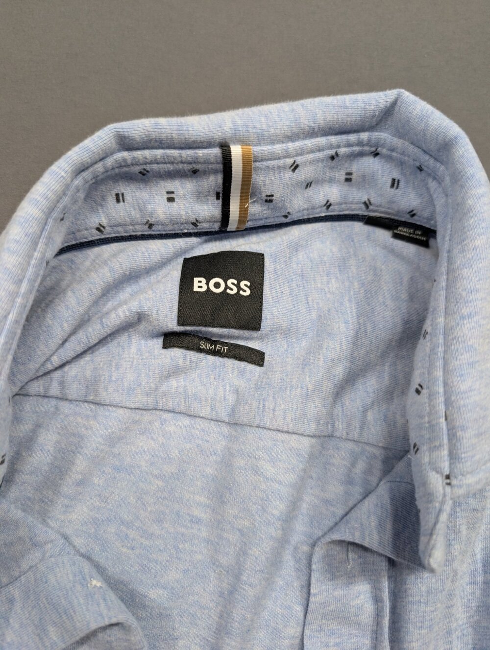 BOSS Hugo Boss Slim Fit Button-Up Shirt Light Blue Men's L